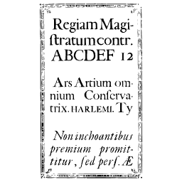 Mixed roman specimen