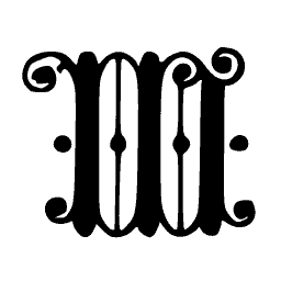 Blackletter M 01