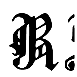 Blackletter R 02