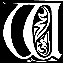 Foliate initial W 01
