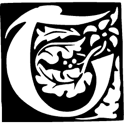 Oak-leaf initial T 03