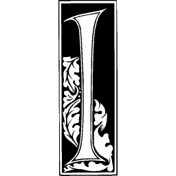 Foliate initial I 01