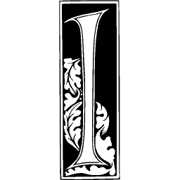 Foliate initial I 02