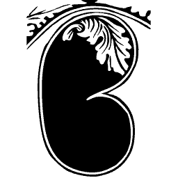 Foliate initial B 02