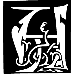 Foliate initial A 03