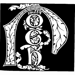 Foliate initial with flower roundels
