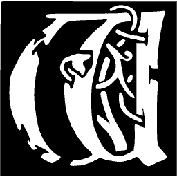 Foliate initial W 02