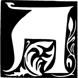 Foliate initial T 03