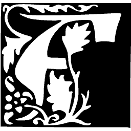 Foliate initial A 06