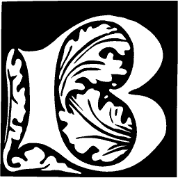 Foliate initial B 04