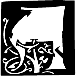 Foliate initial T 09