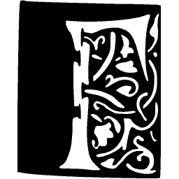 Foliate initial A 08