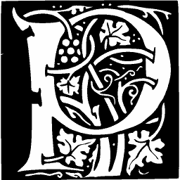 Foliate initial P