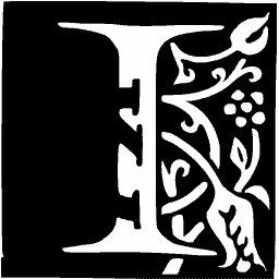 Foliate initial I 07