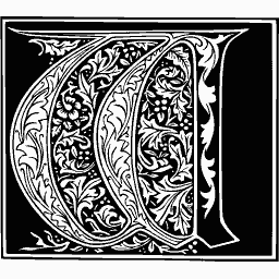 Foliate initial W 05