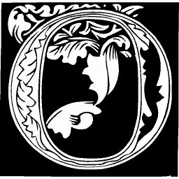 Foliate initial O 04