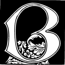 Foliate initial B 07