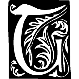 Foliate initial T 17