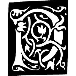 Foliate initial R 06