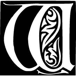Foliate initial W 07