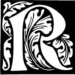 Foliate initial R 07