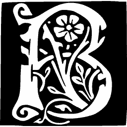 Foliate initial B 12