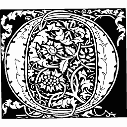 Foliate initial O 09