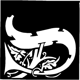 Crescent stroke over an oak spray