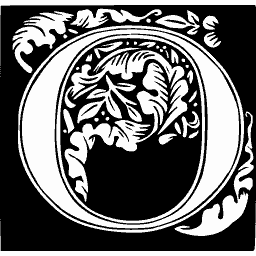 Foliate initial O 10