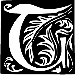 Foliate initial T 25