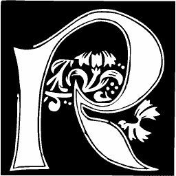 Foliate initial R 09