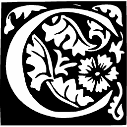 Foliate initial C 25