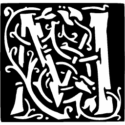 Foliate initial M 01