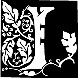 Foliate initial I 12