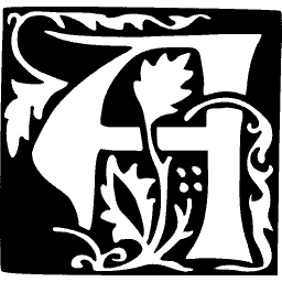 Foliate initial A 20