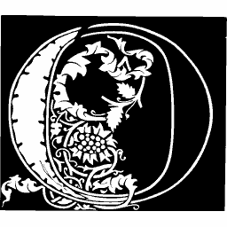 Foliate initial O 12