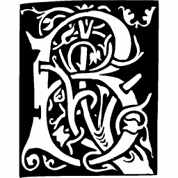 Foliate initial R 10