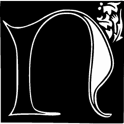 Foliate initial N 14