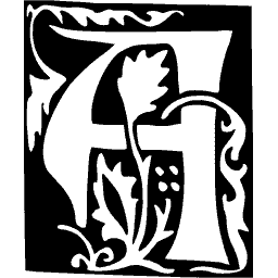 Foliate initial A 24