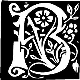 Foliate initial B 23