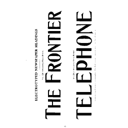 Small capital newspaper headings