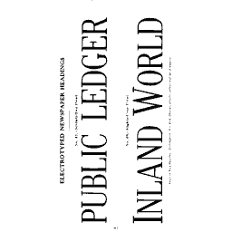 Modern roman nameplates
