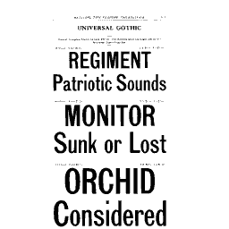 Gothic display words