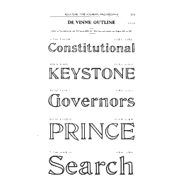 De Vinne outline specimen