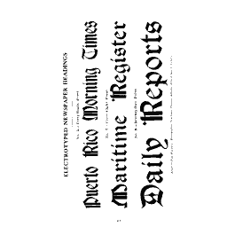 Blackletter newspaper titles