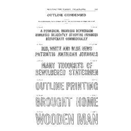 Outline condensed specimen