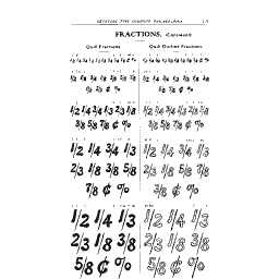 Printers fraction figures