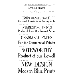 Lowell series specimen