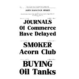 John Hancock display lines