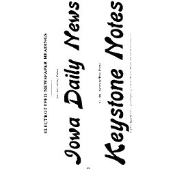 Italic newspaper titles